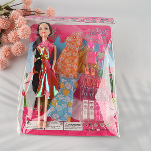 Good quality 11inch beauty doll dressing doll fashion doll for girls kids