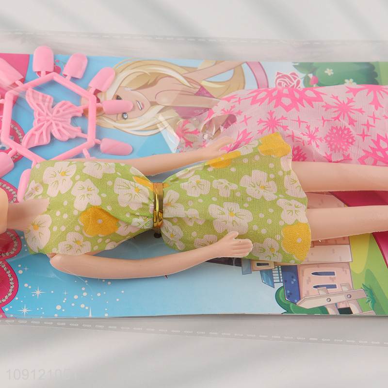 Hot selling children girls doll toy set fashion dressing doll set wholesale