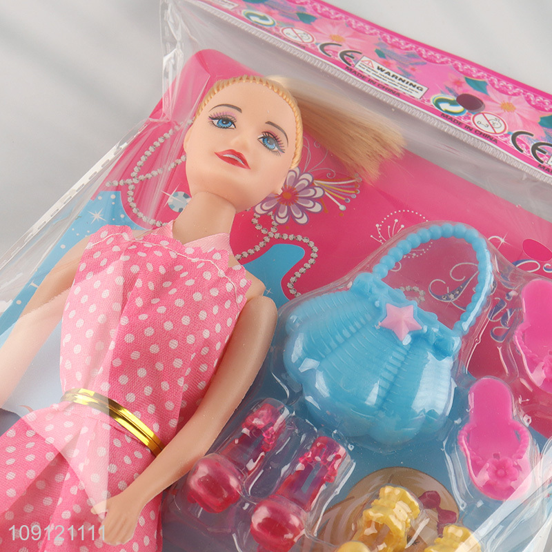 China products 11inch girls kids fashion doll beauty doll set toys