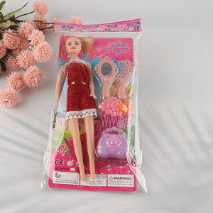 Good quality 11inch girls kids beauty doll dressing doll for sale