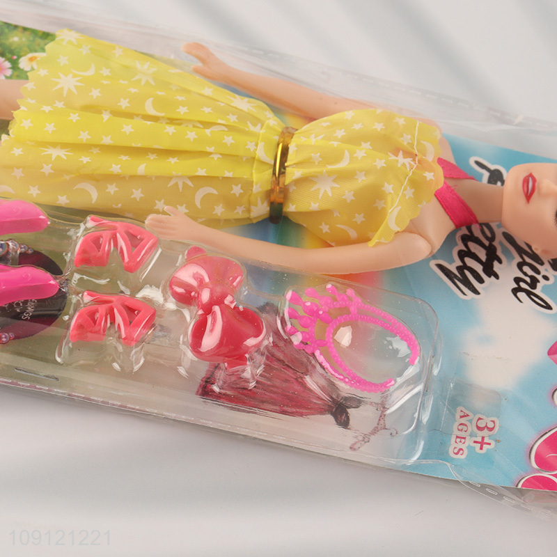 Good price 11inch girls kids beauty doll dressing doll toys for sale