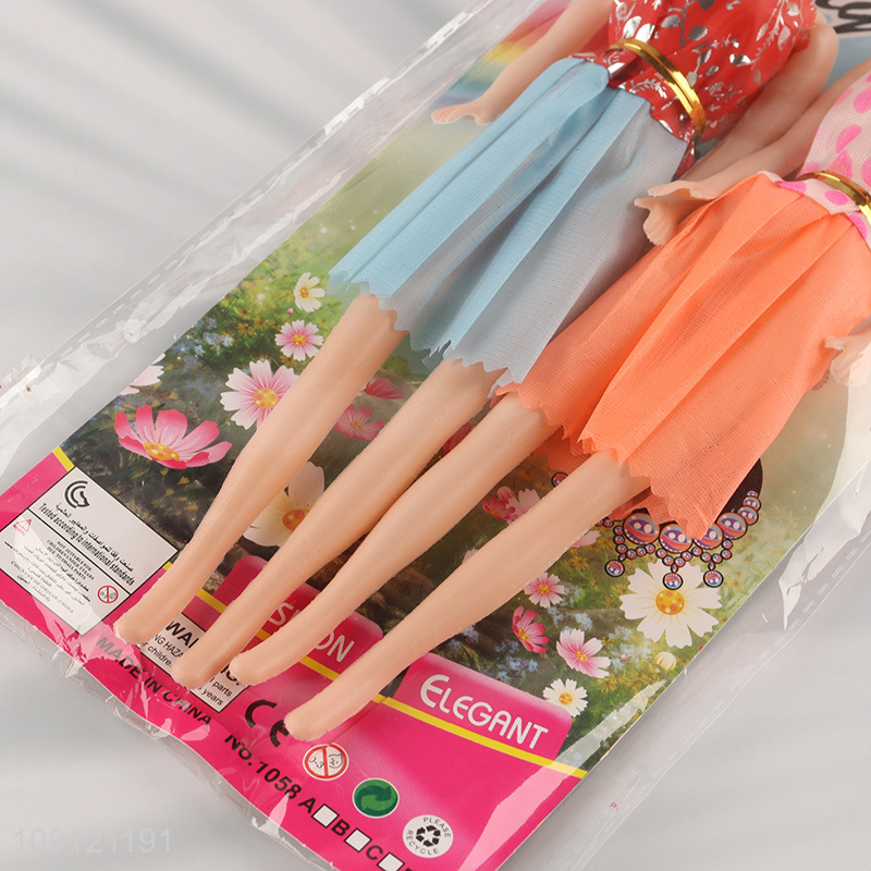 Factory supply 11inch beauty doll dressing doll set for girls kids