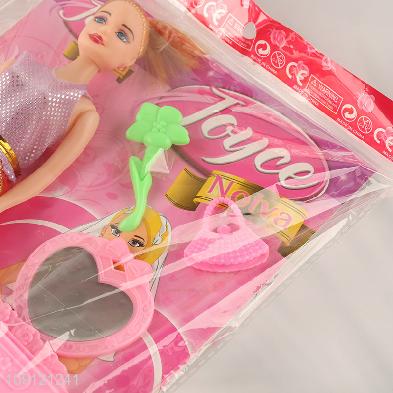 High quality 11inch girls beauty doll dressing doll fashion doll set