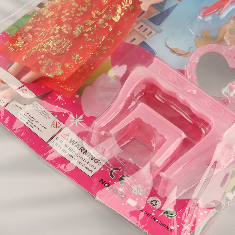 Online wholesale 11inch girls princess doll beauty doll dressing doll toys