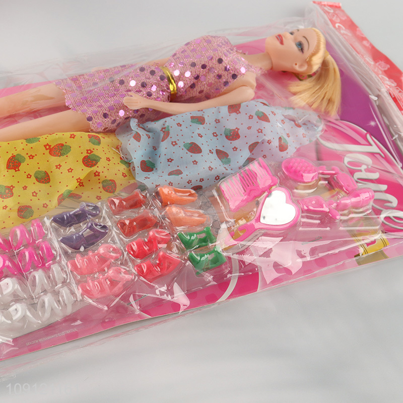 Best selling 11inch beauty doll dressing doll fashion doll toy set