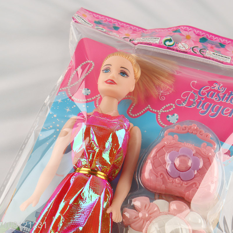 Low price 11inch girls children beauty doll dressing doll for gifts