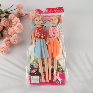 Factory supply 11inch beauty doll dressing doll set for girls kids