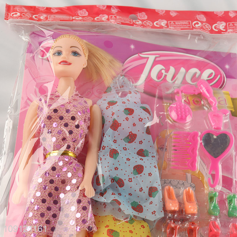Best selling 11inch beauty doll dressing doll fashion doll toy set