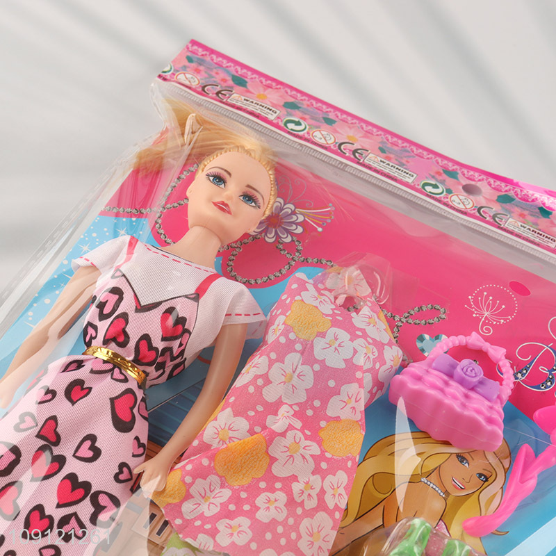 Most popular kids 11inch beauty doll dressing doll pretend play set toys