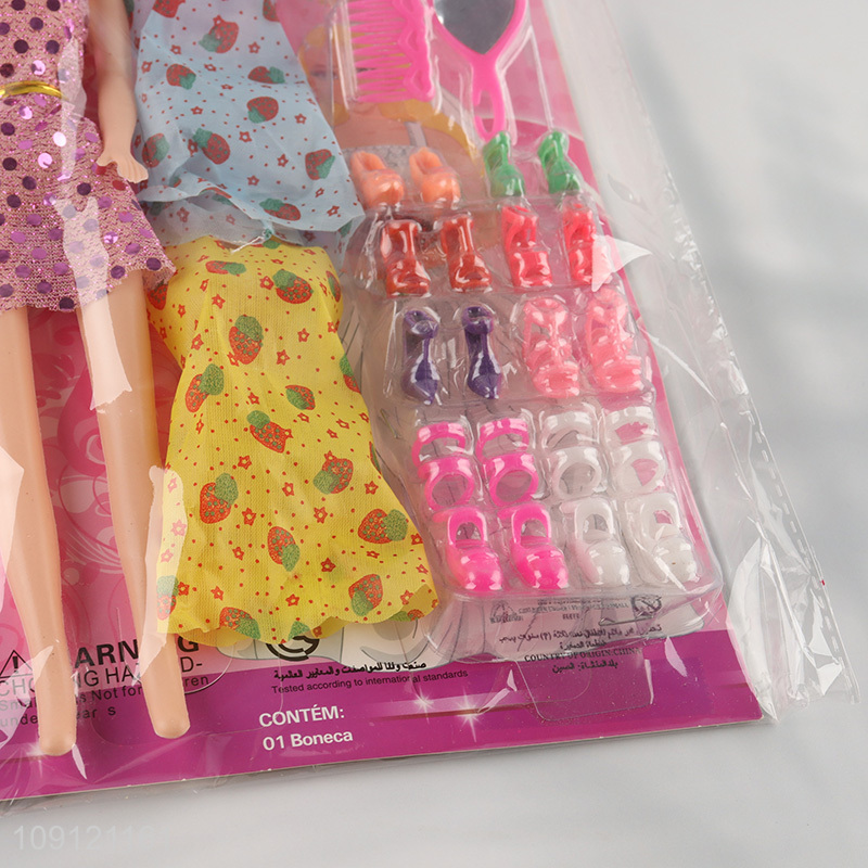 Best selling 11inch beauty doll dressing doll fashion doll toy set