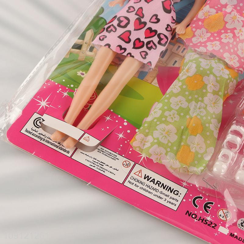 Most popular kids 11inch beauty doll dressing doll pretend play set toys