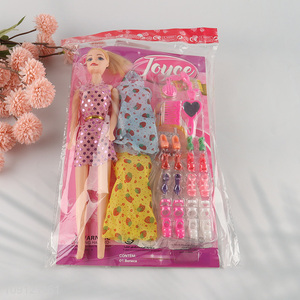 Best selling 11inch beauty doll dressing doll fashion doll toy set