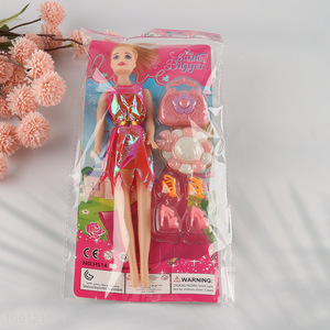 Low price 11inch girls children beauty doll dressing doll for gifts