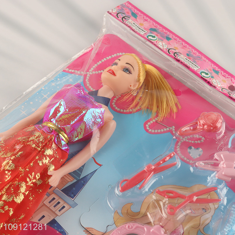 Online wholesale 11inch girls princess doll beauty doll dressing doll toys