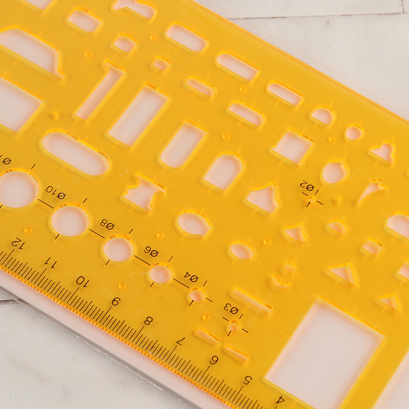 Good quality plastic professional architecture template ruler for sale