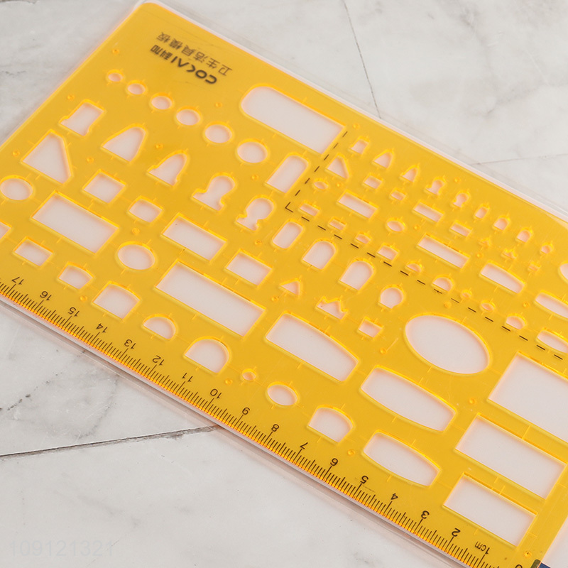 Good quality plastic professional sanitary ware template ruler for sale