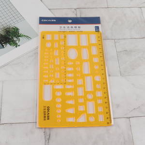 Good quality plastic professional sanitary ware template ruler for sale