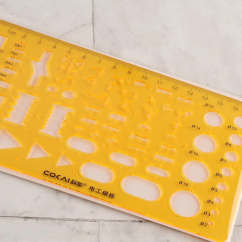 China products professional drawing template ruler electricion template