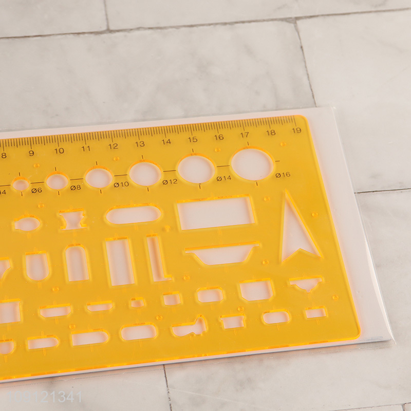 Good quality plastic professional architecture template ruler for sale