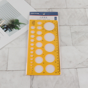 Hot products professional plastic circle template ruler for sale