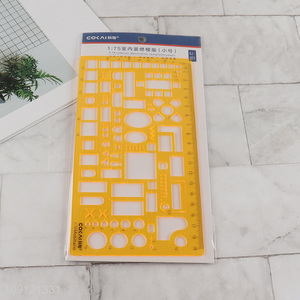 Top selling plastic professional 1:75 interier decoration template ruler