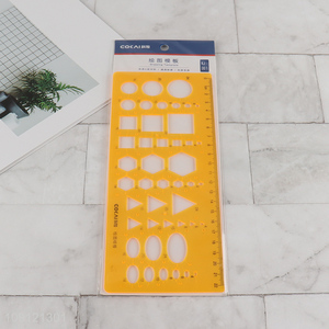 Hot selling professional drawing template ruler plastic ruler