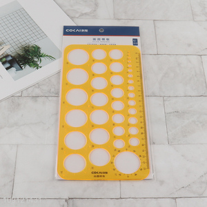 Hot sale professional plastic multi-purpose circle template ruler