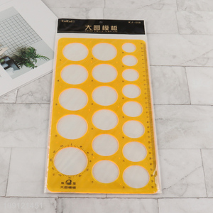 Good selling plastic professional circle template ruler wholesale
