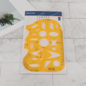 Most popular plastic school students math template ruler for sale