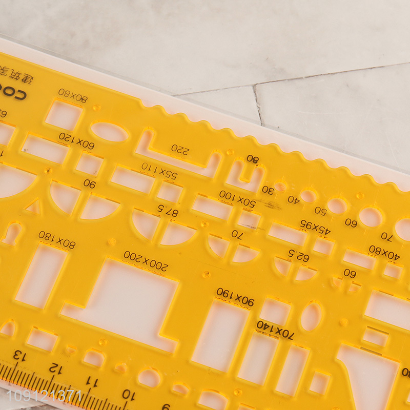 New product plastic professional architecture furniture template ruler wholesale