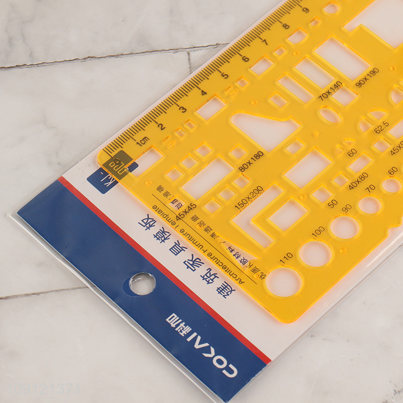 New product plastic professional architecture furniture template ruler wholesale