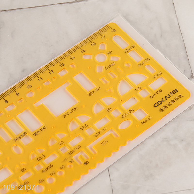 New product plastic professional architecture furniture template ruler wholesale