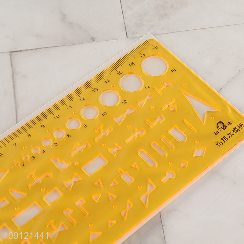 Online wholesale professional plastic drain template ruler