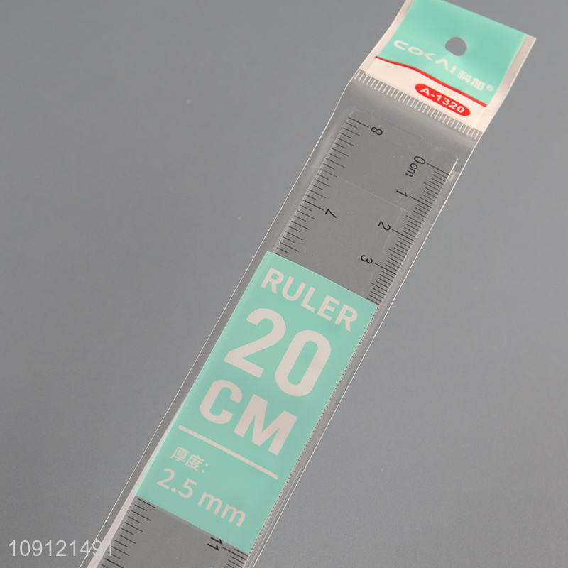 Yiwu market plastic clear ruler straight ruler for sale