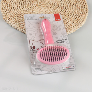 New Product Self Cleaning Slicker Brush Dog Pin Brush Dog Grooming Brush