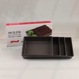 High Quality 4PCS Carton Steel Toast Pans Bread Pans Non-Stick Bakeware