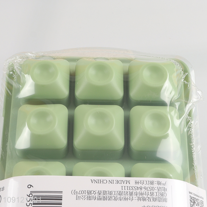 High Quality 18-Cavity Food Grade Silicone Ice Mold with Sealing Lid