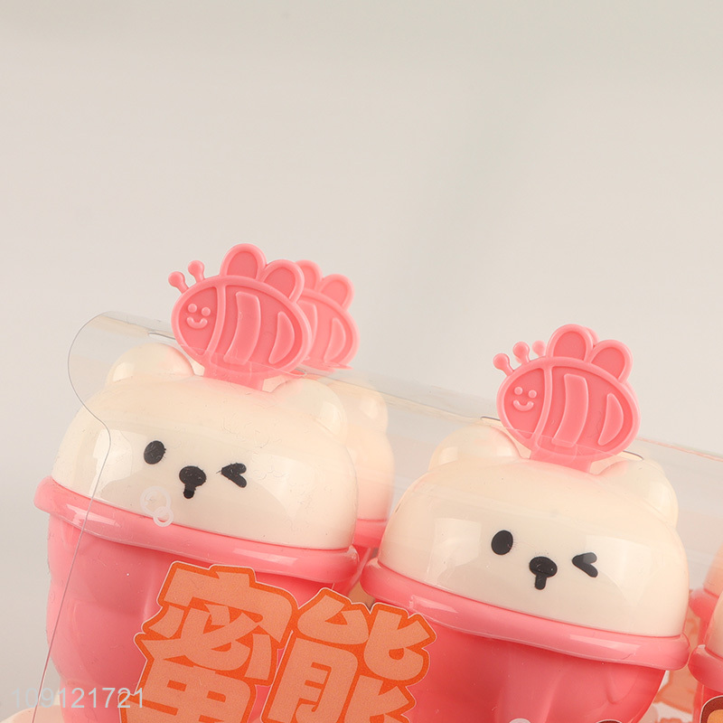 New Arrival 6 Pieces Plastic Ice Pop Molds Cartoon Popsicle Molds