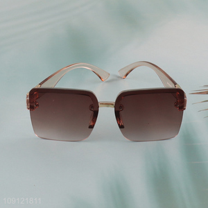 Most popular rectangle frame women fashion summer outdoor sunglasses