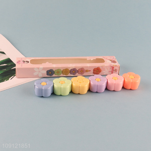 Popular products flower shape school office highlighter pen set for sale
