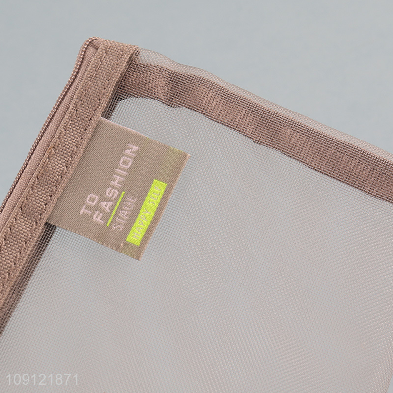 Top selling clear school students stationery pencil bag wholesale