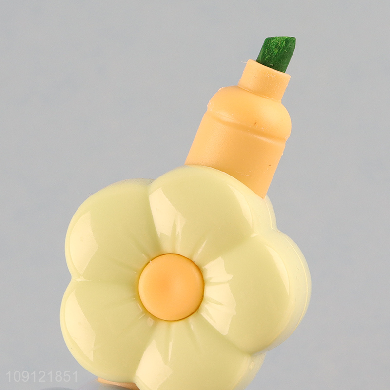 Popular products flower shape school office highlighter pen set for sale