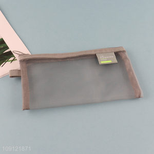 Top selling clear school students stationery pencil bag wholesale