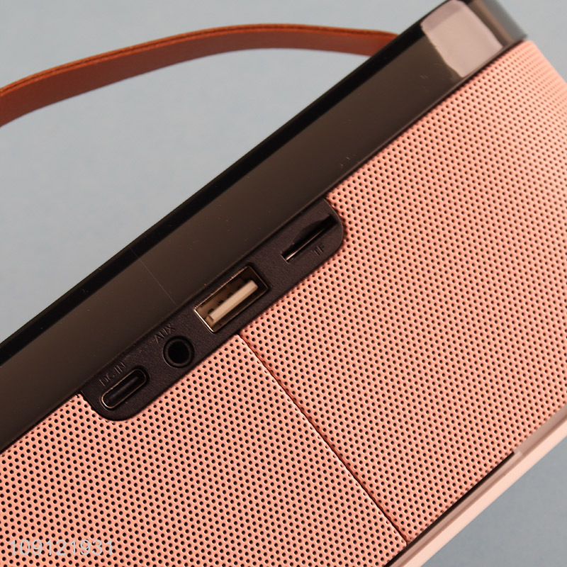 Wholesale Portable Home LED RGB Light Up Mini Speaker