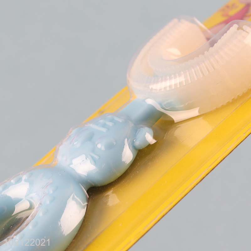 Most popular u-shaped baby oral care toothbrush for sale
