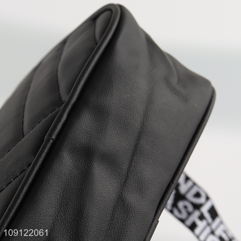 Good selling black fashionable ladies messenger bag wholesale