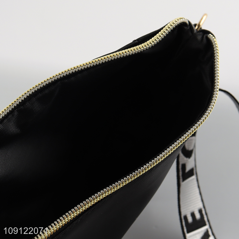 China factory black fashionable pu leather messenger bag for sale