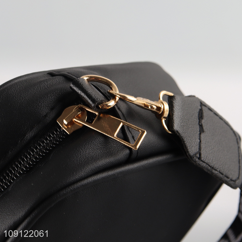 Good selling black fashionable ladies messenger bag wholesale