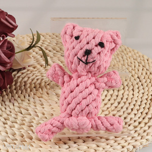 Factory Price Bear Shaped <em>Dog</em> Rope <em>Toys</em> <em>Dog</em> Puppy Chew <em>Toys</em>