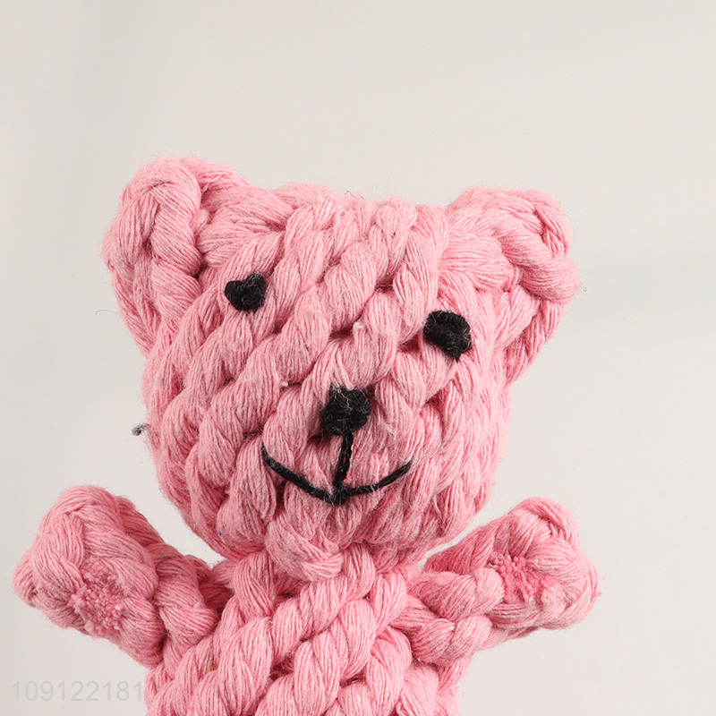 Factory Price Bear Shaped Dog Rope Toys Dog Puppy Chew Toys